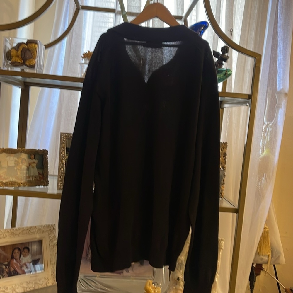 J. Crew Cotton collared sweater medium - Picture 5 of 5